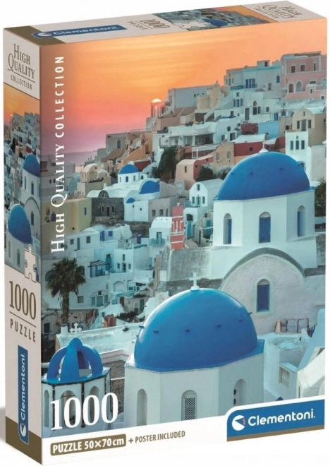 Puzzle Clementoni 1000 piese Santorini Compact