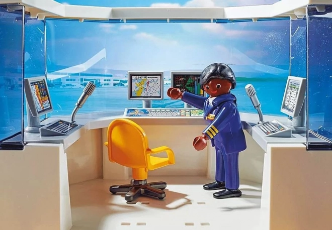 Set cu figurine și avion Aeroport CITY ACTION