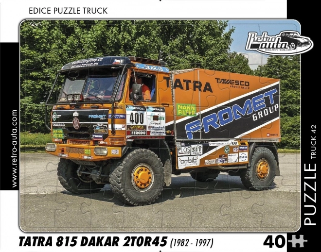 Puzzle camioane retro Tatra 815 Dakar