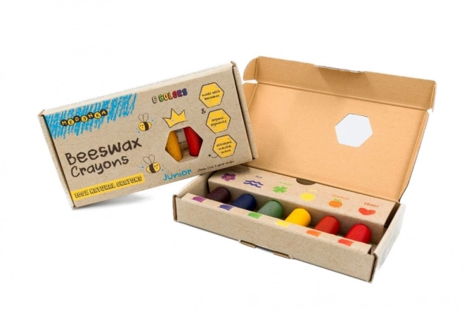 Creioane colorate cerate ecologice Junior 6 buc
