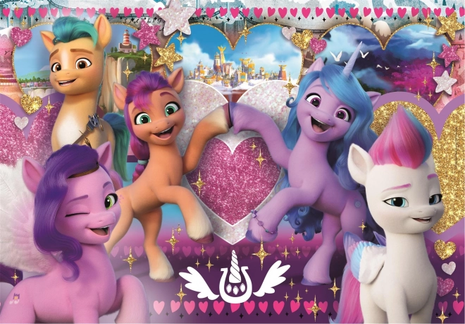 Puzzle my little pony - poneii iubitori 104 piese maxi