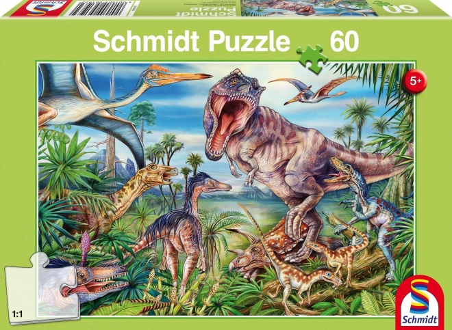 Puzzle cu dinozauri SCHMIDT 60 piese