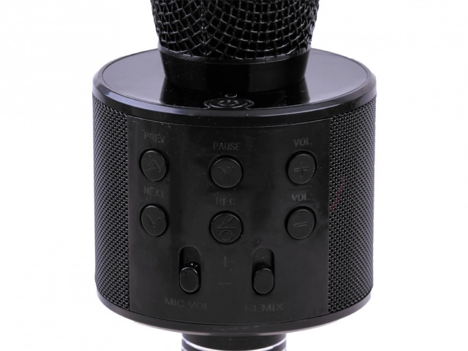 Mikrofon karaoke wireless cu difuzor – Negru