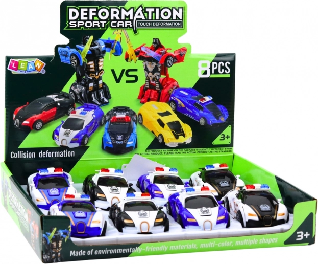 Auto Robot 2v1 Mașină de Poliție Sportivă