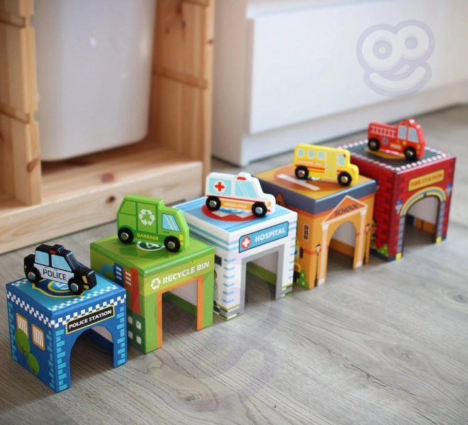 Joc de arhitectură Woopie oraș și vehicule