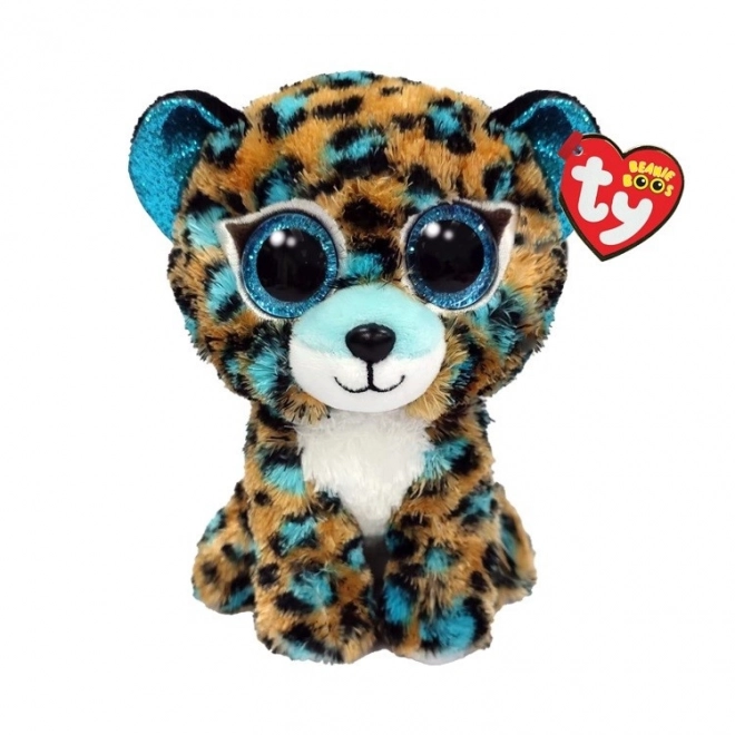 TY Leopard Albastru Cobalt mascote 15 cm