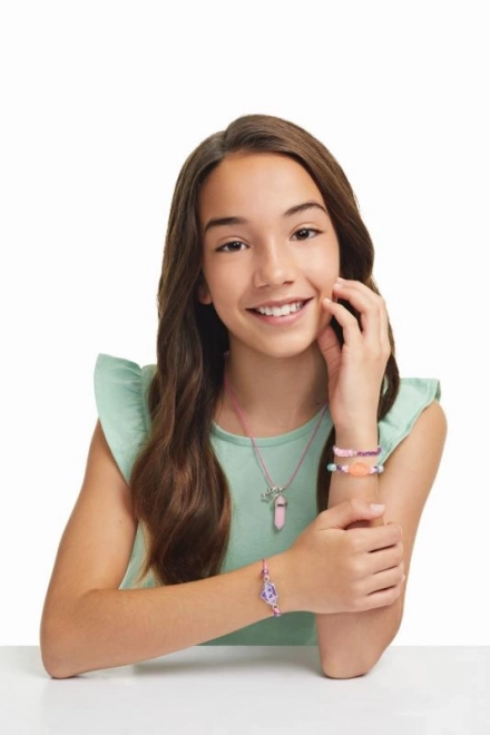 MAKE IT REAL set pentru confecționarea bijuteriilor Positive Gems – colier și 3 brățări