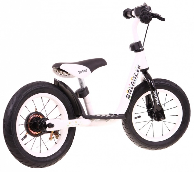 Bicicletă fără pedale SporTrike Balancer pentru copii albă