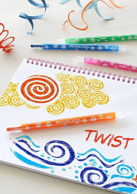 Voskovite Twist 12 culori Faber-Castell