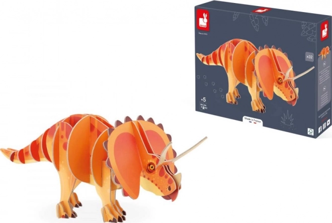 Puzzle 3D Triceratops 32 piese