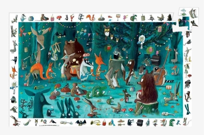 Puzzle Observare Orchestrul Pădurii DJECO