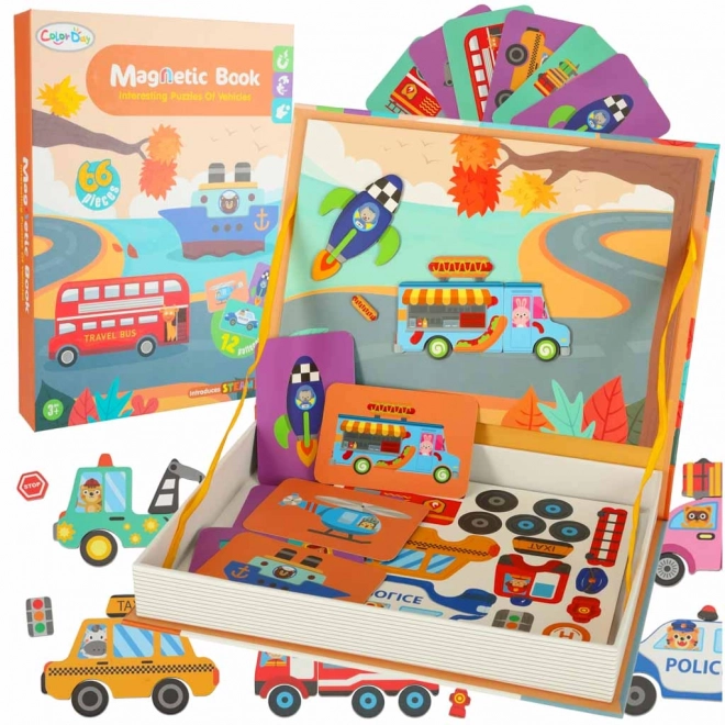 Puzzle magnetice transporturi