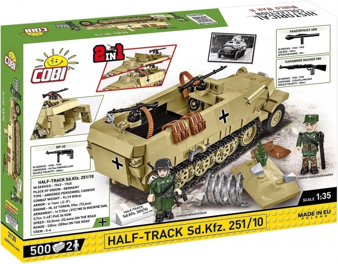 Half-Truck blindat Sd.Kfz. 251 cu 500 de piese