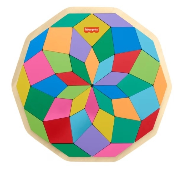 Puzzle educativ din lemn Mandala
