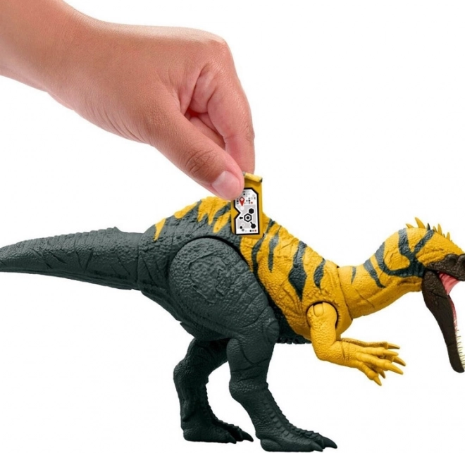 Figurină dinozaur Ceratosuchops Jurassic World cu răget sălbatic și părți mobile