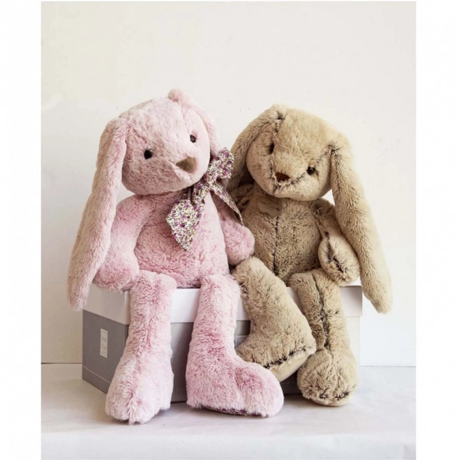 Doudou iepure bej pluşat prietenos 40 cm