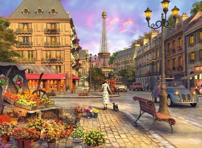 Puzzle Ravensburger - Plimbare de Seară prin Paris