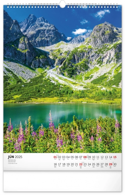 calendar de perete Tatry 2025