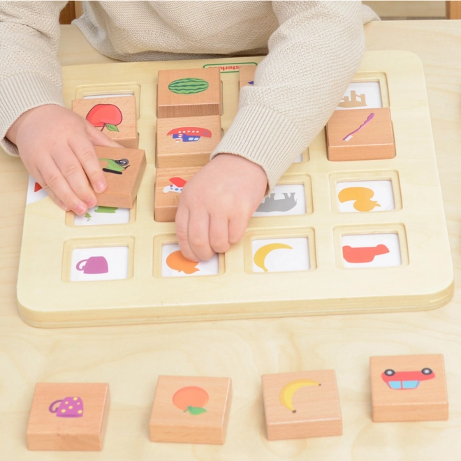 Joc Montessori potrivire umbre și recunoașterea obiectelor Masterkidz
