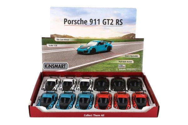 Auto metalic Porsche 911 GT2 RS cu mecanism de retragere