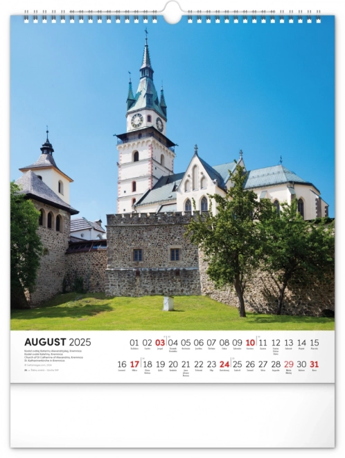 Calendar de perete monumentele Slovaciei 2025