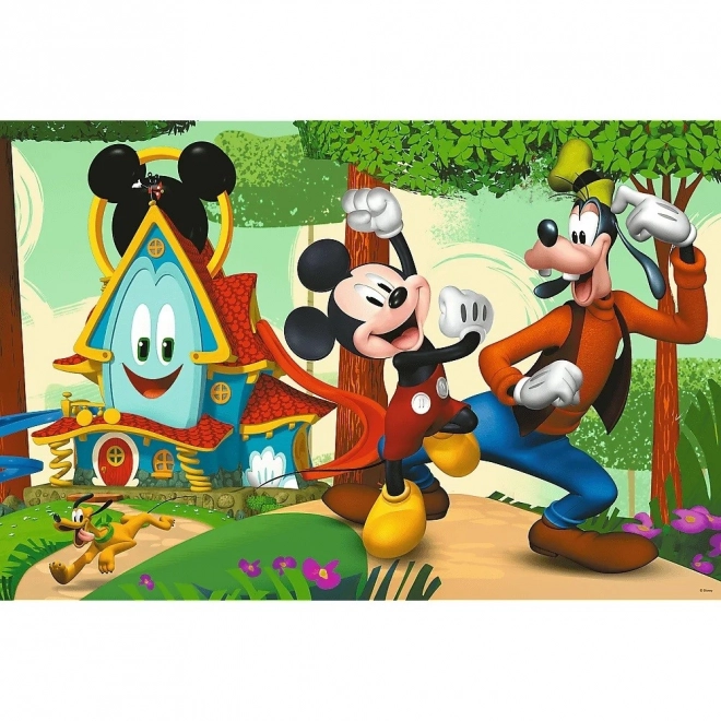 Puzzle dublu față Mickey Mouse Super Maxi 24 de piese