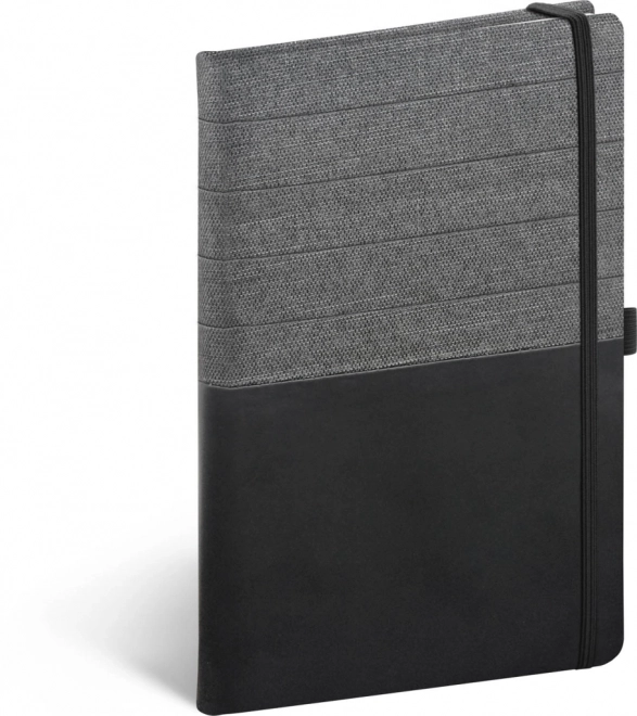Carnet cu linii Notique negru-gri