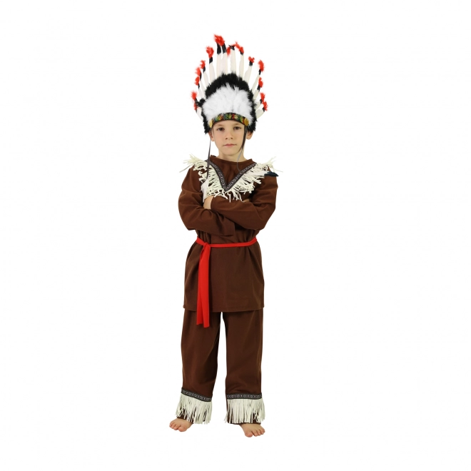 Costum indian cu bandană pentru copii