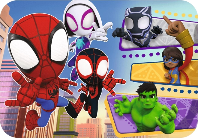 Puzzle din lemn Spidey și prietenii săi uimitori - 24 piese