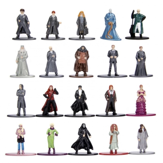 Figurine nano metalice colecționabile Harry Potter, set 20 bucăți