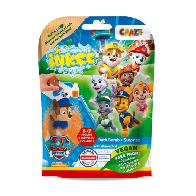 Bombă efervescentă pentru baie cu surpriză Paw Patrol