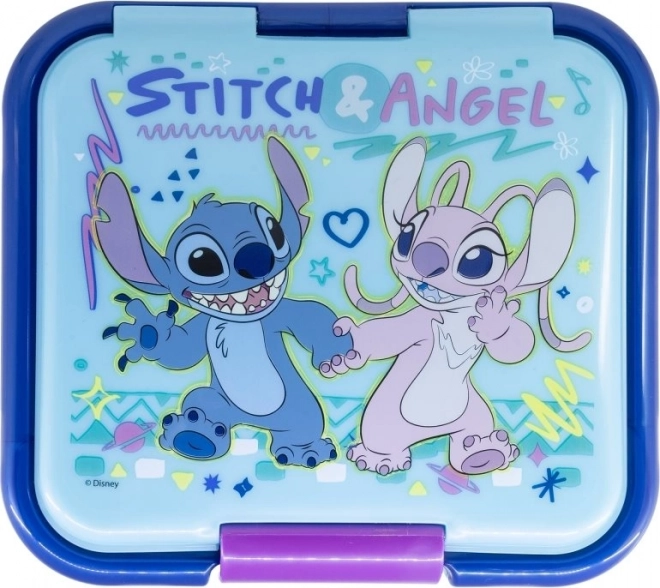Cutie de gustare Stitch cu trei compartimente