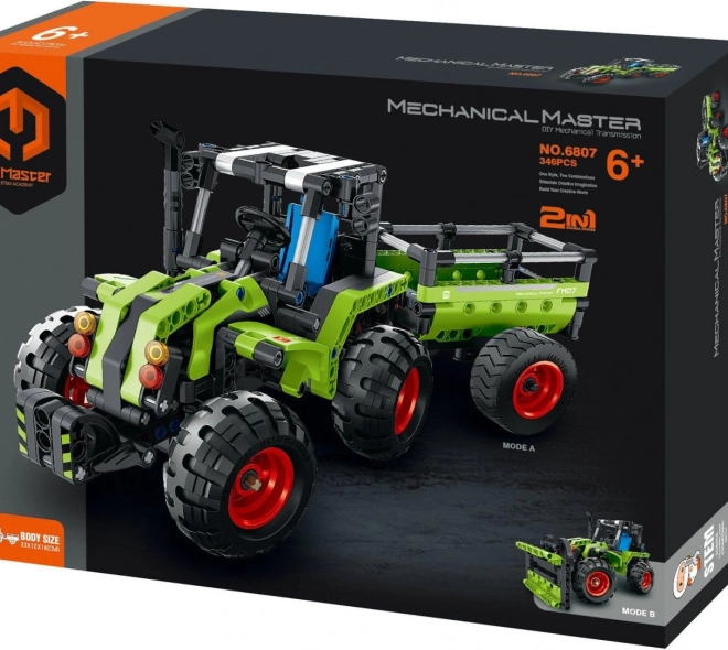 Set de asamblare Tractor/Tractor cu remorcă 2în1