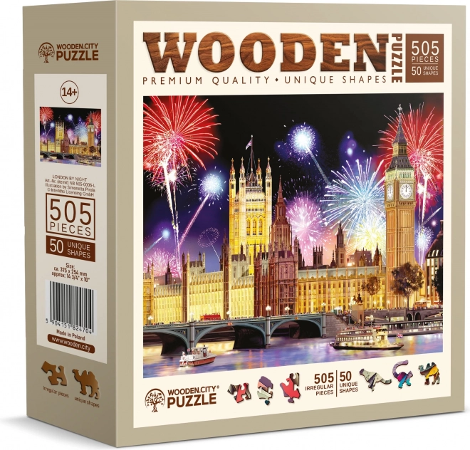 Puzzle din lemn Londra de noapte