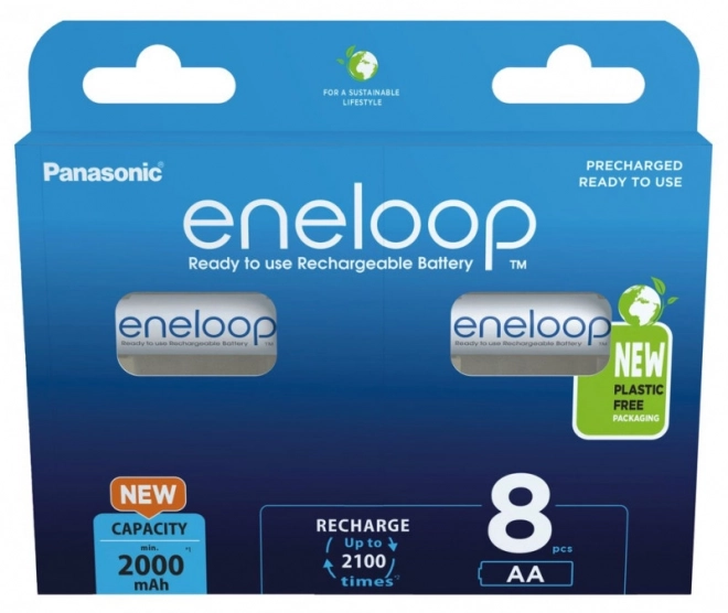 Acumulatori Eneloop AA 2000 mAh, set de 8