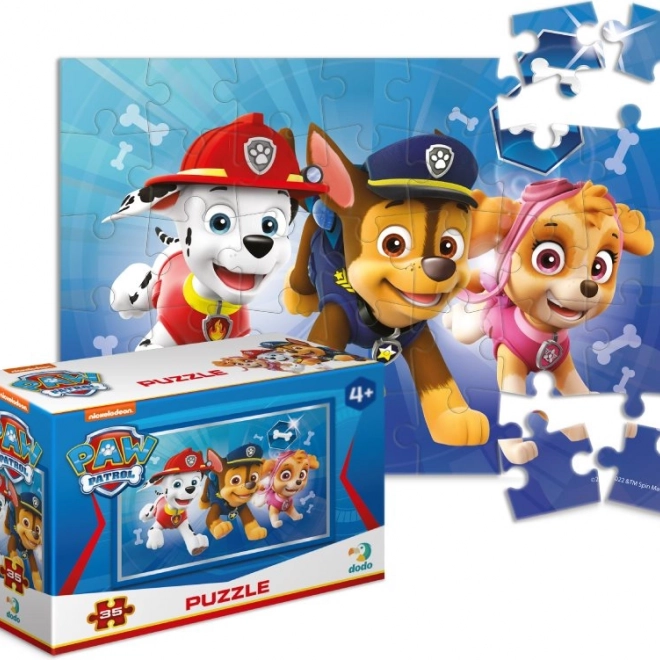 Puzzle Patrula Căţeluşilor: Echipa Puternică 35 de piese
