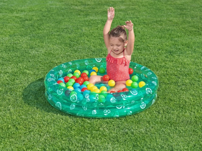 Piscină gonflabilă 2 în 1 cu bile BESTWAY – turcoaz