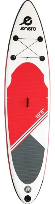 Paddleboard gonflabil roșu și alb