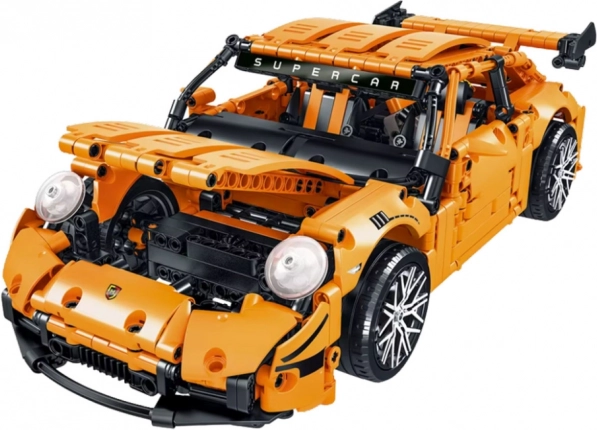 Set de construcție mașină sport GT Racing 1:14, 1268 piese, portocaliu