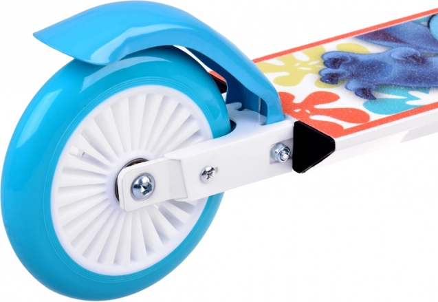 Trotinetă pliabilă Disney STITCH albă pentru copii până la 50 kg