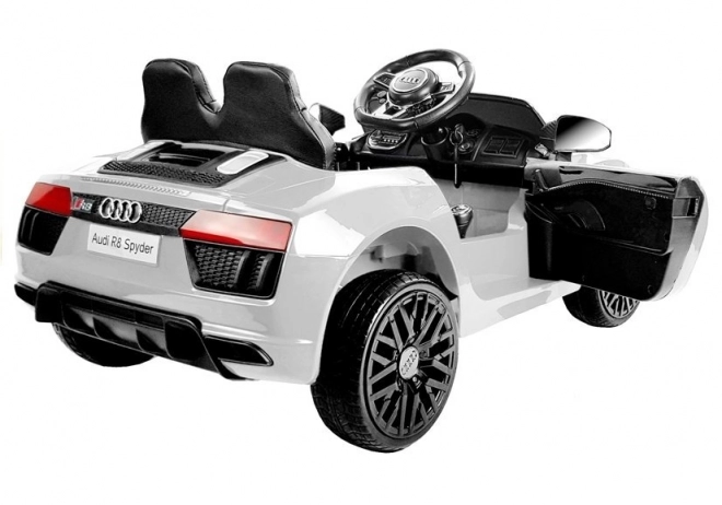 Mașinuță electrică Audi R8 Spyder albă