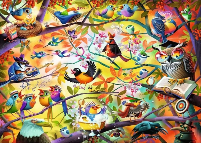 Puzzle Păsări Ocupate 1000 Piese