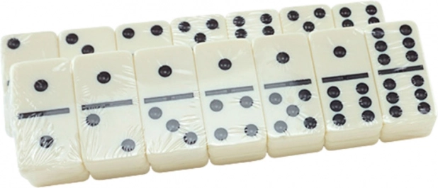 Joc clasic Domino cu 28 de piese în carcasă de plastic