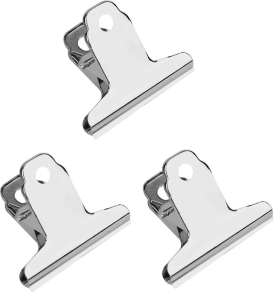 Set de cleme metalice de birou 75 mm 3 buc