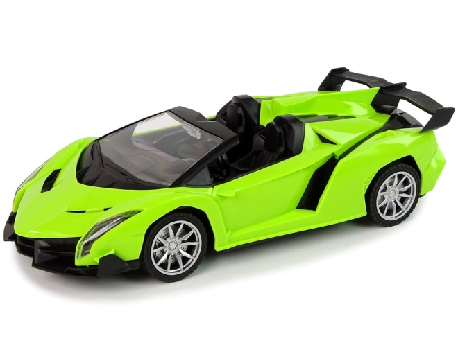 mașină sport r/c cu telecomandă verde scară 1:18