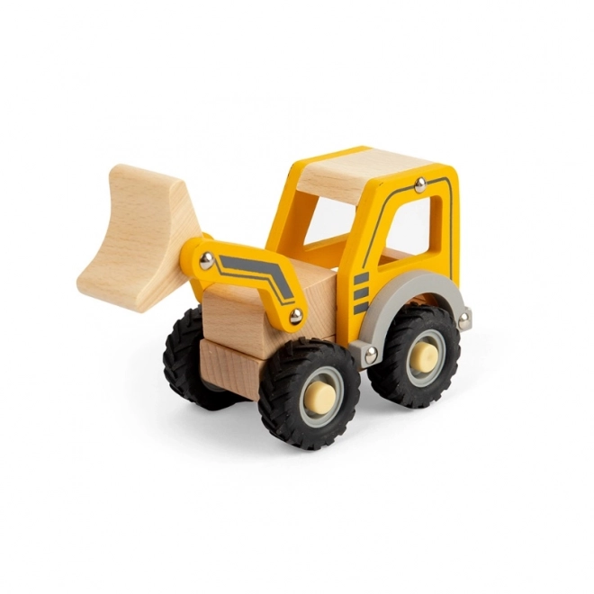 excavator din lemn de la Bigjigs Toys