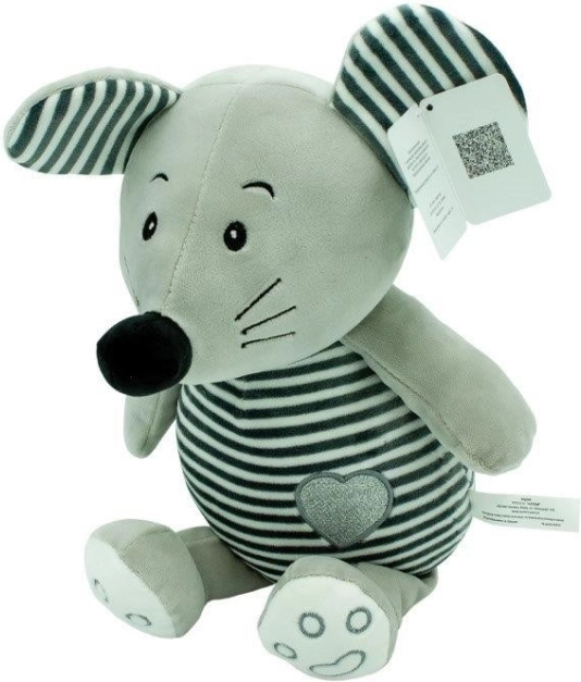 Mascotă dungată Hugs - șoarece 26 cm