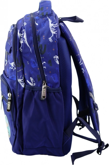 Rucsac școlar Dino T-Rex albastru 20L