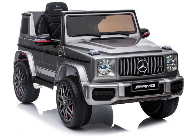 Mașină electrică Mercedes G63 AMG pentru copii, argintie