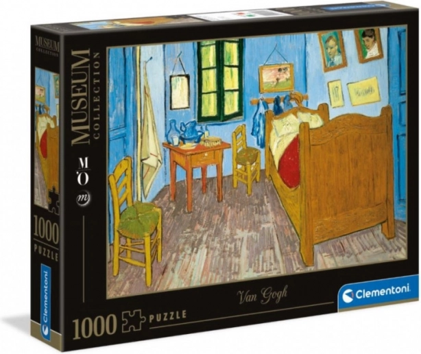 Puzzle 1000 piese Museum – Dormitorul din Arles de Vincent van Gogh (Clementoni)